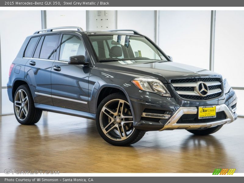 Steel Grey Metallic / Black 2015 Mercedes-Benz GLK 350