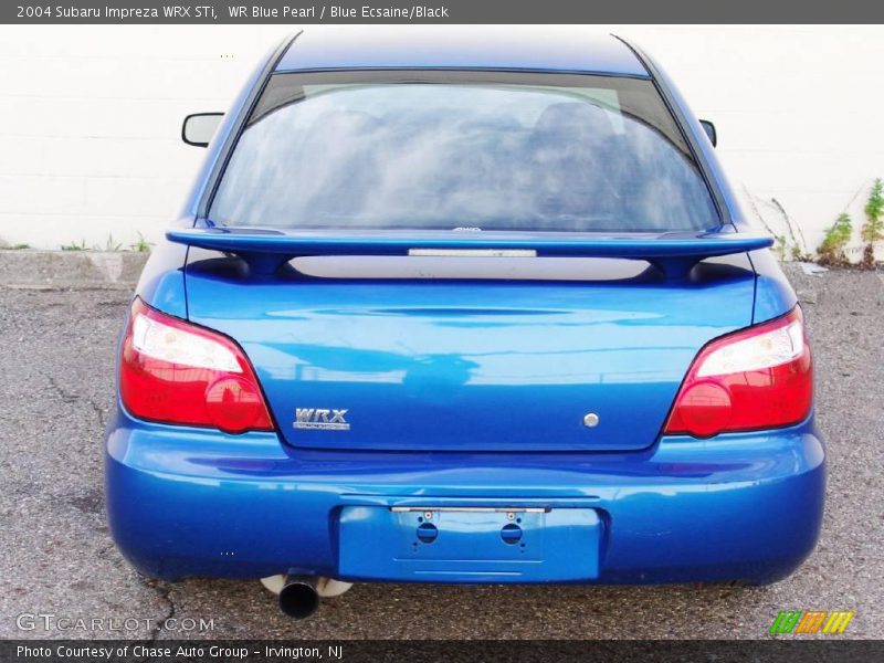 WR Blue Pearl / Blue Ecsaine/Black 2004 Subaru Impreza WRX STi