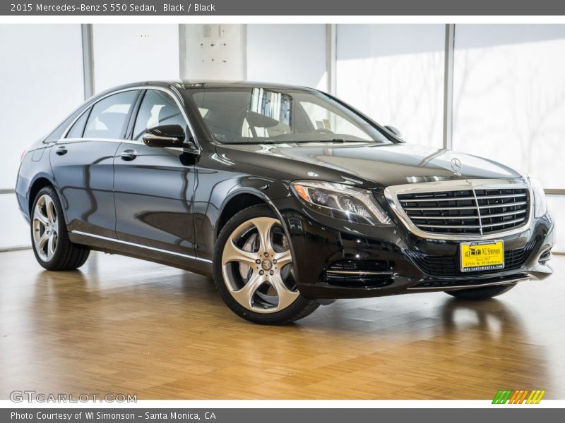 Black / Black 2015 Mercedes-Benz S 550 Sedan