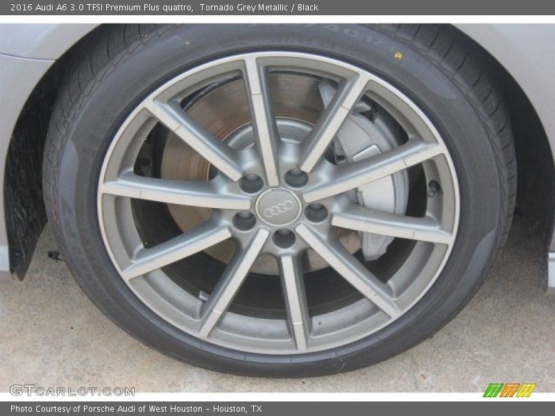 Tornado Grey Metallic / Black 2016 Audi A6 3.0 TFSI Premium Plus quattro