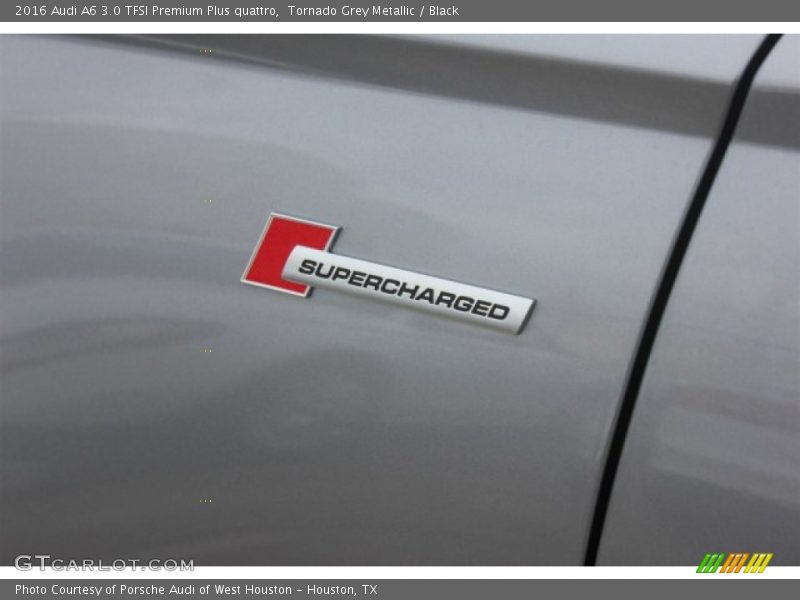 Tornado Grey Metallic / Black 2016 Audi A6 3.0 TFSI Premium Plus quattro