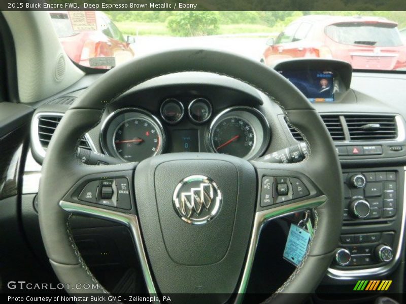 Deep Espresso Brown Metallic / Ebony 2015 Buick Encore FWD