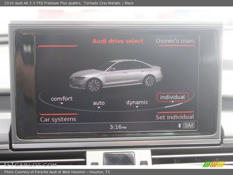 Tornado Grey Metallic / Black 2016 Audi A6 3.0 TFSI Premium Plus quattro