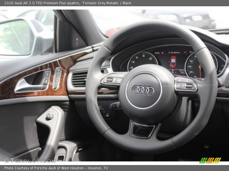 Tornado Grey Metallic / Black 2016 Audi A6 3.0 TFSI Premium Plus quattro
