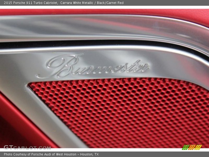 Carrara White Metallic / Black/Garnet Red 2015 Porsche 911 Turbo Cabriolet