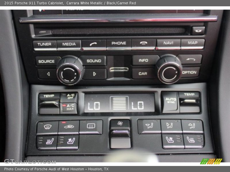 Controls of 2015 911 Turbo Cabriolet