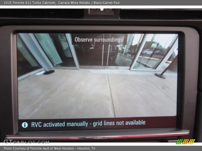 Carrara White Metallic / Black/Garnet Red 2015 Porsche 911 Turbo Cabriolet