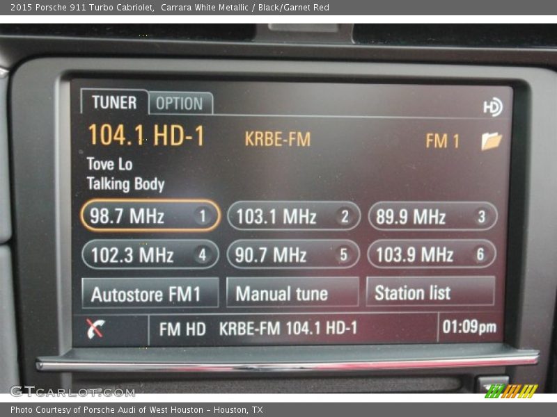 Carrara White Metallic / Black/Garnet Red 2015 Porsche 911 Turbo Cabriolet