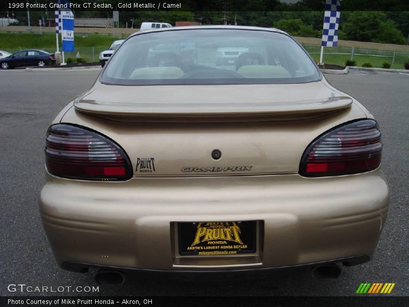 Gold Metallic / Camel 1998 Pontiac Grand Prix GT Sedan