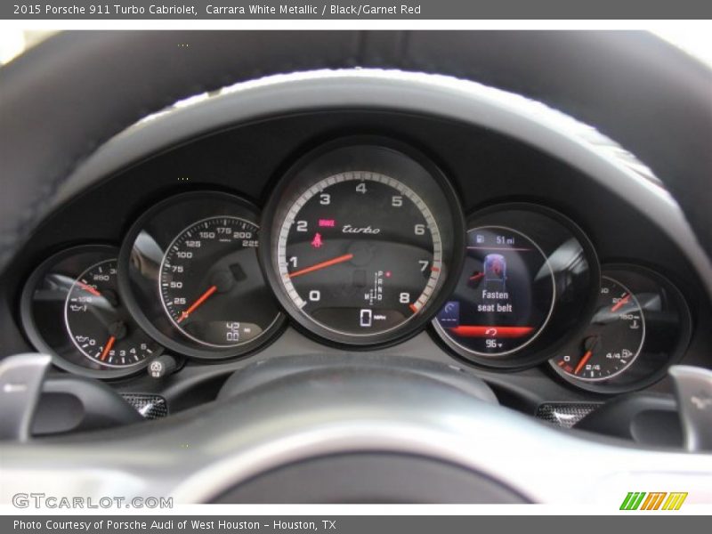 Controls of 2015 911 Turbo Cabriolet