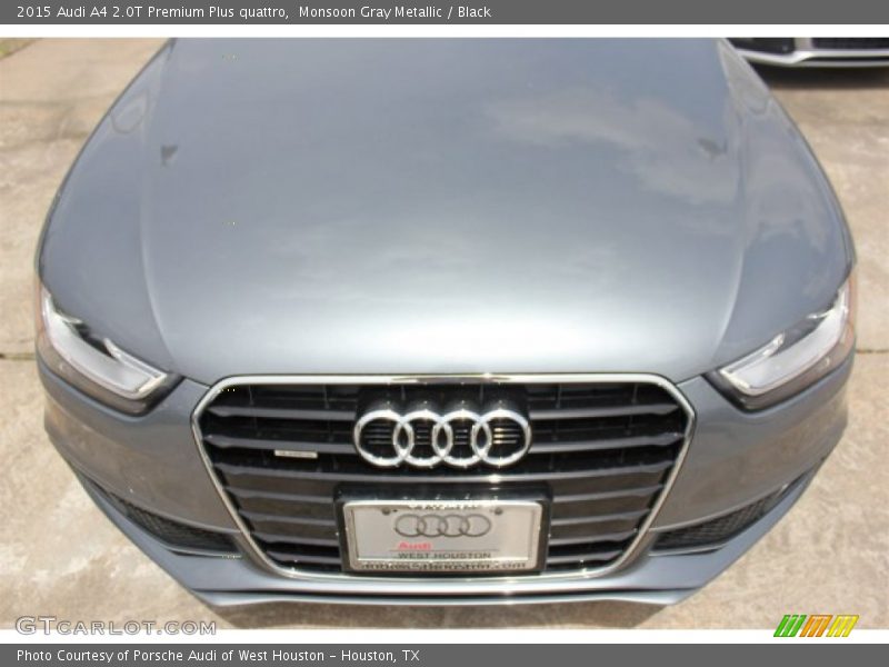 Monsoon Gray Metallic / Black 2015 Audi A4 2.0T Premium Plus quattro