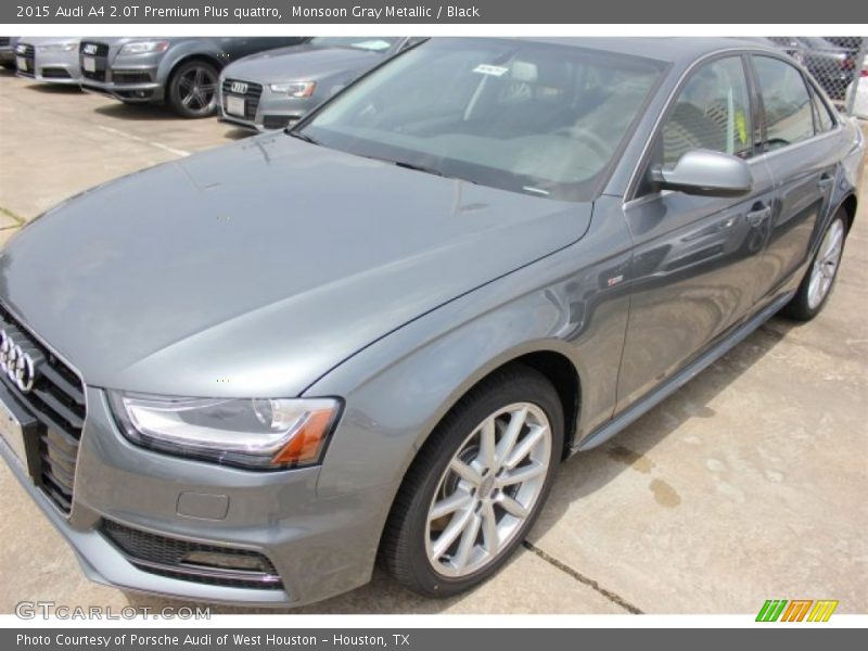Monsoon Gray Metallic / Black 2015 Audi A4 2.0T Premium Plus quattro