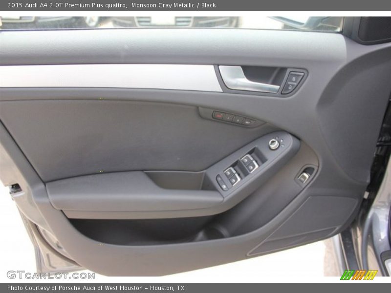 Monsoon Gray Metallic / Black 2015 Audi A4 2.0T Premium Plus quattro
