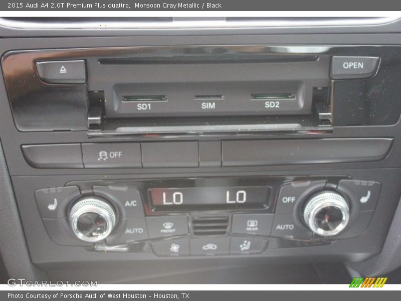 Monsoon Gray Metallic / Black 2015 Audi A4 2.0T Premium Plus quattro
