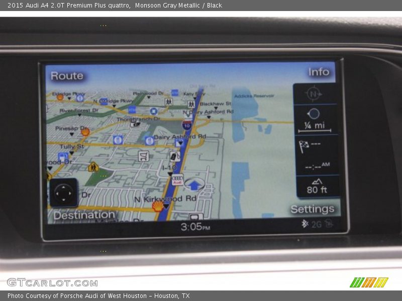 Monsoon Gray Metallic / Black 2015 Audi A4 2.0T Premium Plus quattro