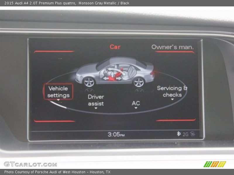 Monsoon Gray Metallic / Black 2015 Audi A4 2.0T Premium Plus quattro