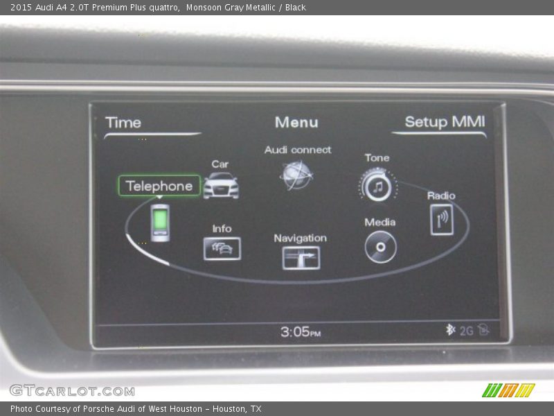 Monsoon Gray Metallic / Black 2015 Audi A4 2.0T Premium Plus quattro