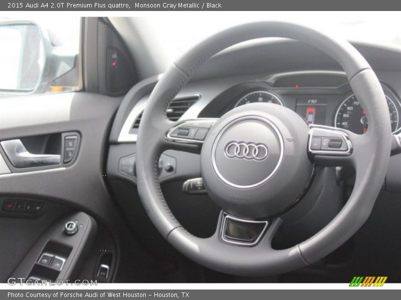 Monsoon Gray Metallic / Black 2015 Audi A4 2.0T Premium Plus quattro