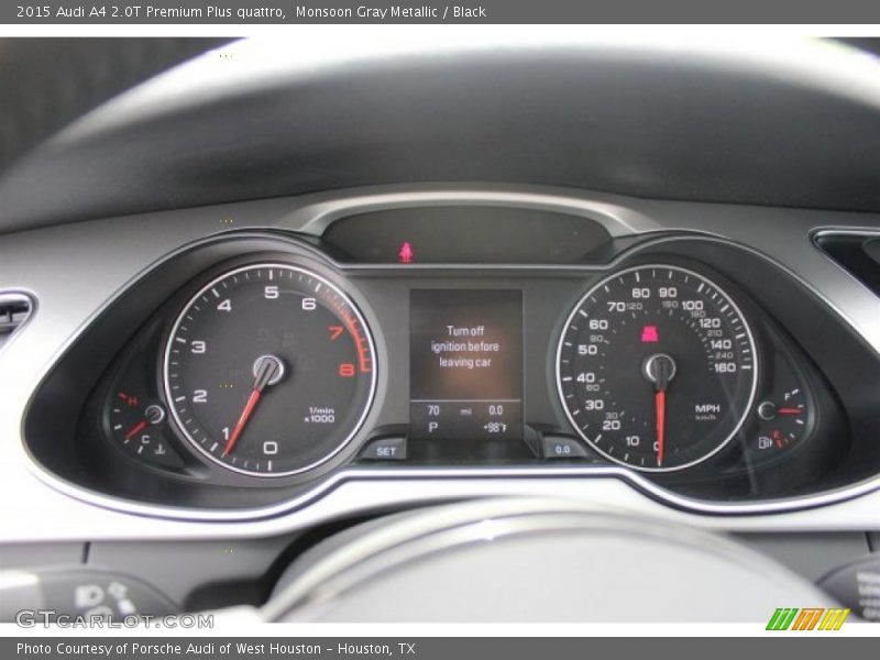 Monsoon Gray Metallic / Black 2015 Audi A4 2.0T Premium Plus quattro