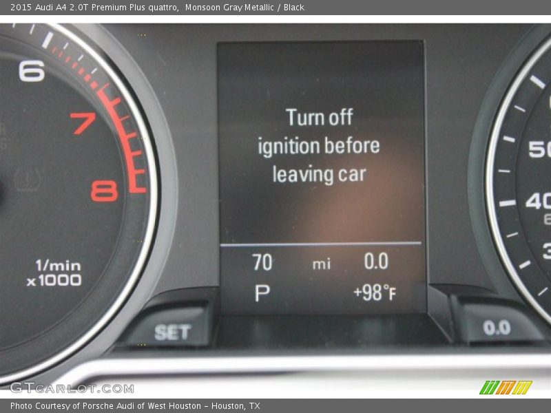 Monsoon Gray Metallic / Black 2015 Audi A4 2.0T Premium Plus quattro