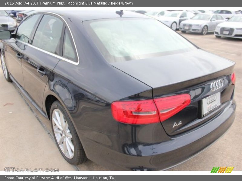 Moonlight Blue Metallic / Beige/Brown 2015 Audi A4 2.0T Premium Plus
