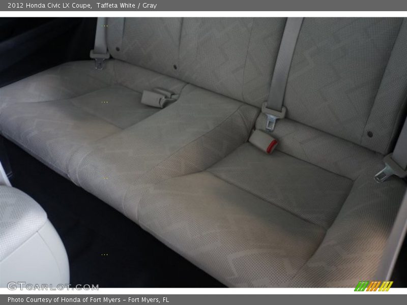 Taffeta White / Gray 2012 Honda Civic LX Coupe