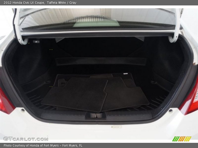 Taffeta White / Gray 2012 Honda Civic LX Coupe