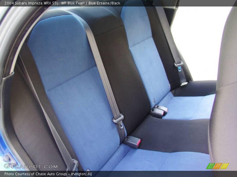 WR Blue Pearl / Blue Ecsaine/Black 2004 Subaru Impreza WRX STi
