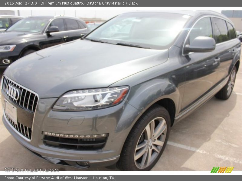 Daytona Gray Metallic / Black 2015 Audi Q7 3.0 TDI Premium Plus quattro