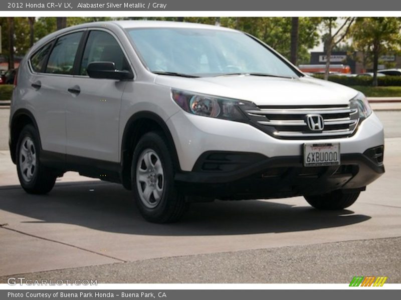 Alabaster Silver Metallic / Gray 2012 Honda CR-V LX