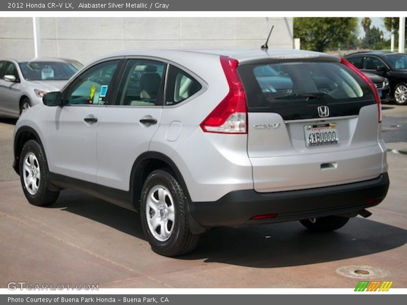 Alabaster Silver Metallic / Gray 2012 Honda CR-V LX