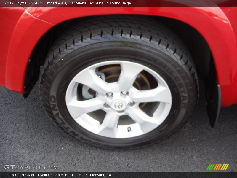 Barcelona Red Metallic / Sand Beige 2012 Toyota RAV4 V6 Limited 4WD