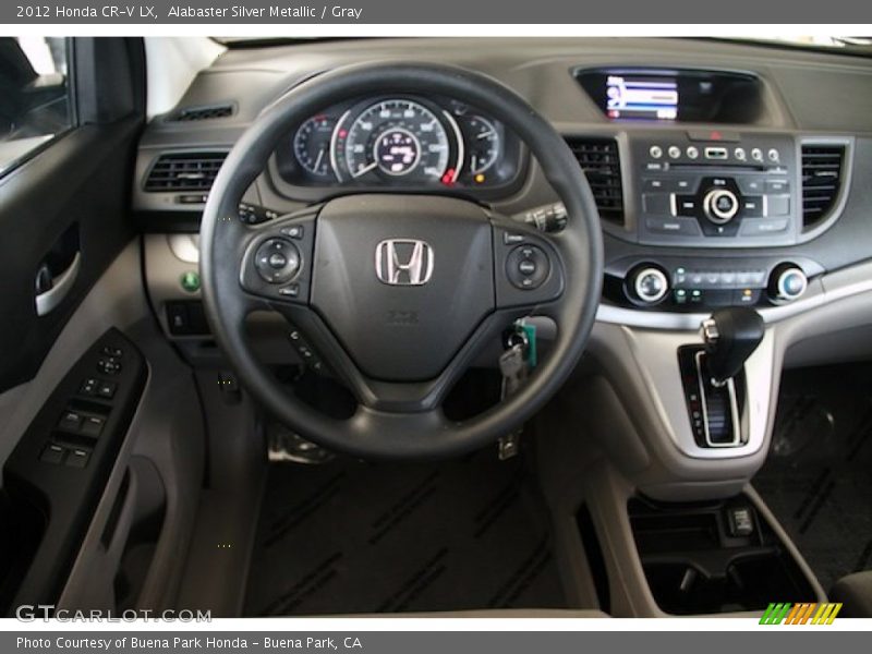 Alabaster Silver Metallic / Gray 2012 Honda CR-V LX