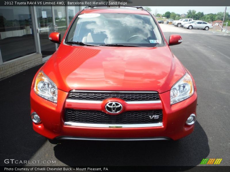 Barcelona Red Metallic / Sand Beige 2012 Toyota RAV4 V6 Limited 4WD