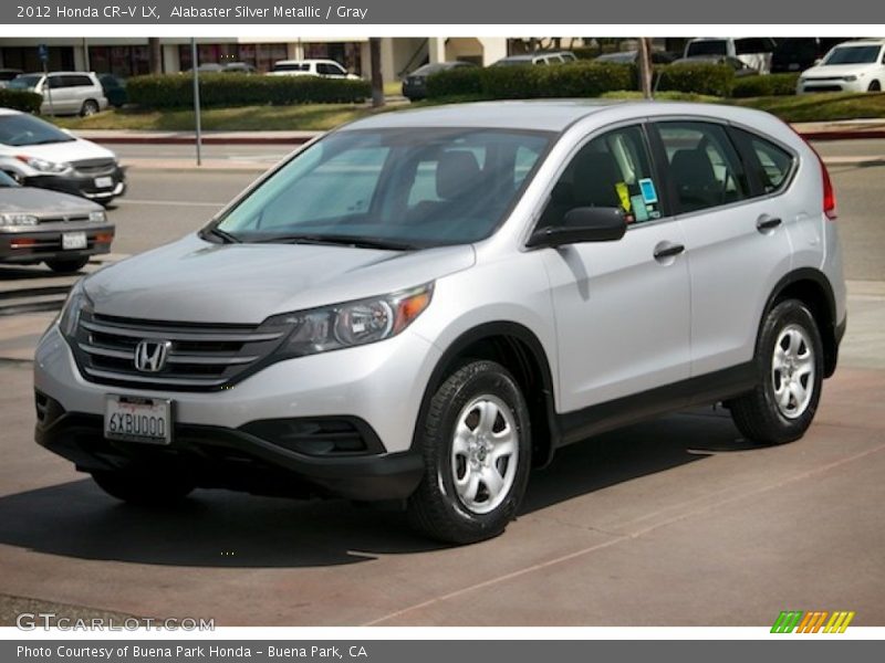 Alabaster Silver Metallic / Gray 2012 Honda CR-V LX