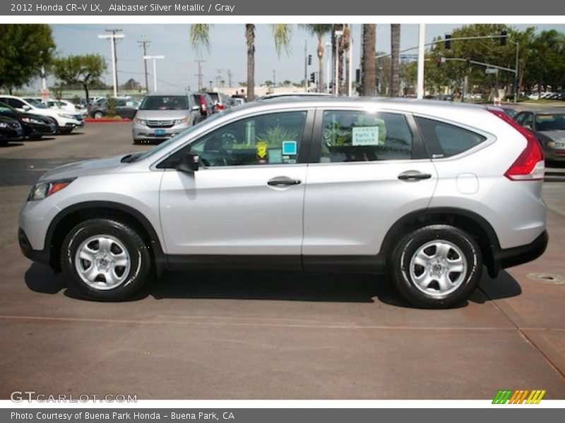Alabaster Silver Metallic / Gray 2012 Honda CR-V LX
