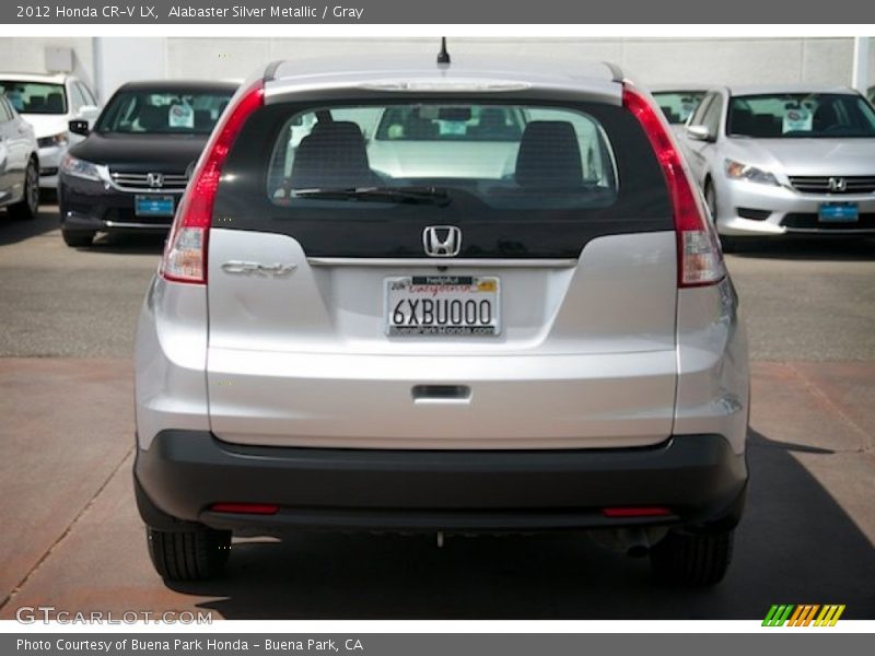 Alabaster Silver Metallic / Gray 2012 Honda CR-V LX