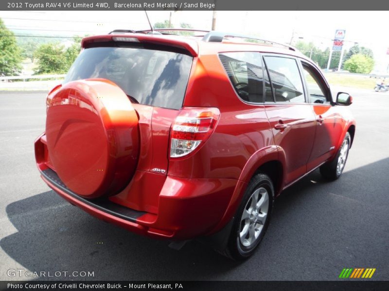 Barcelona Red Metallic / Sand Beige 2012 Toyota RAV4 V6 Limited 4WD