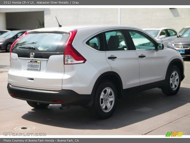 Alabaster Silver Metallic / Gray 2012 Honda CR-V LX