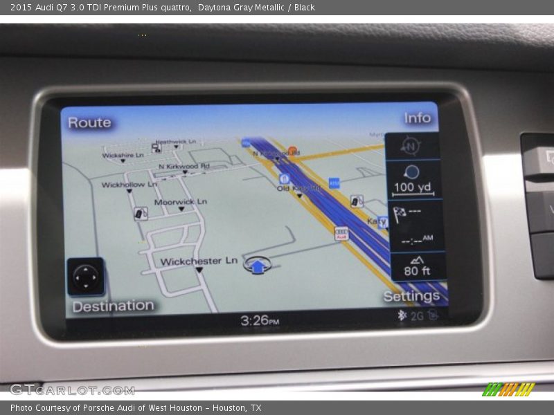 Daytona Gray Metallic / Black 2015 Audi Q7 3.0 TDI Premium Plus quattro