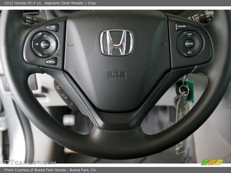 Alabaster Silver Metallic / Gray 2012 Honda CR-V LX