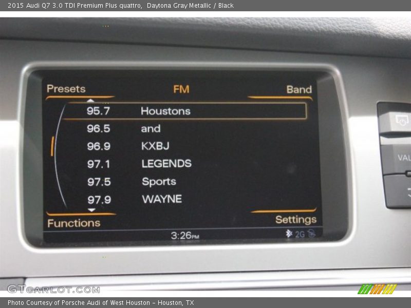 Daytona Gray Metallic / Black 2015 Audi Q7 3.0 TDI Premium Plus quattro