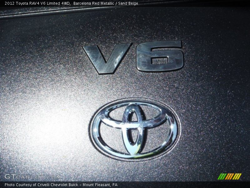 Barcelona Red Metallic / Sand Beige 2012 Toyota RAV4 V6 Limited 4WD