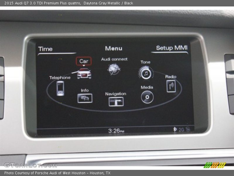 Daytona Gray Metallic / Black 2015 Audi Q7 3.0 TDI Premium Plus quattro