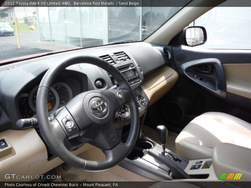 Barcelona Red Metallic / Sand Beige 2012 Toyota RAV4 V6 Limited 4WD