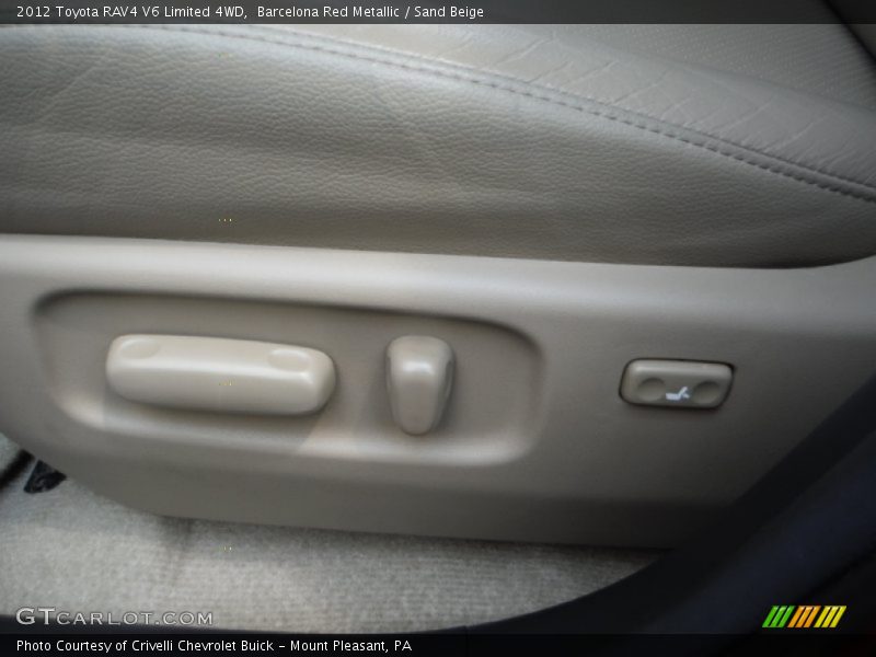Barcelona Red Metallic / Sand Beige 2012 Toyota RAV4 V6 Limited 4WD