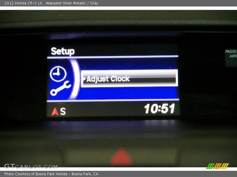 Alabaster Silver Metallic / Gray 2012 Honda CR-V LX