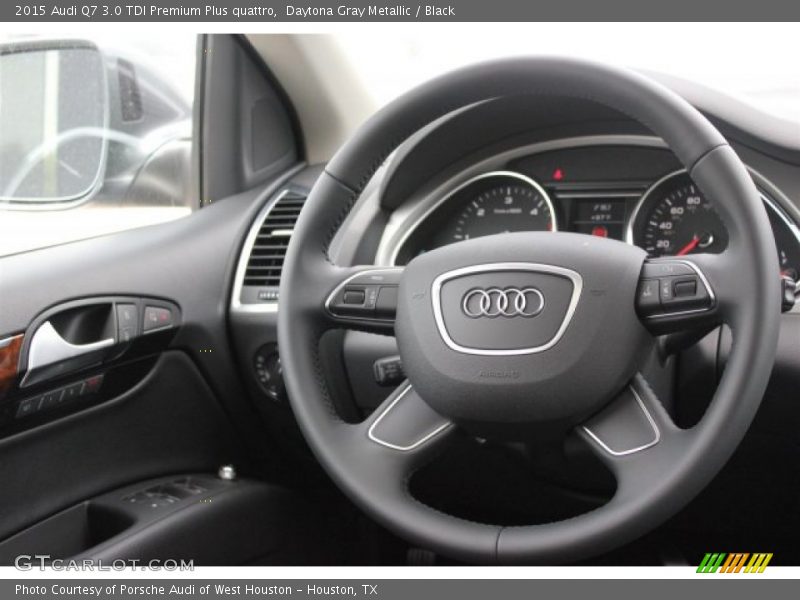 Daytona Gray Metallic / Black 2015 Audi Q7 3.0 TDI Premium Plus quattro