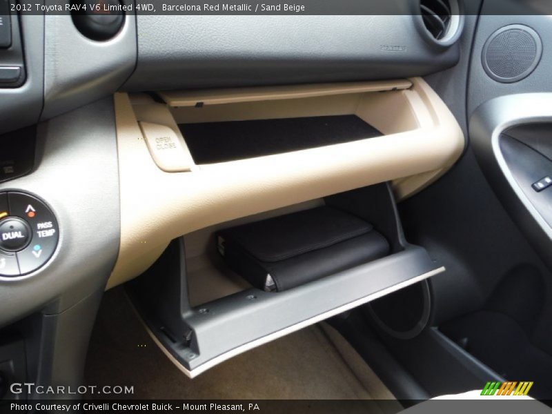 Barcelona Red Metallic / Sand Beige 2012 Toyota RAV4 V6 Limited 4WD