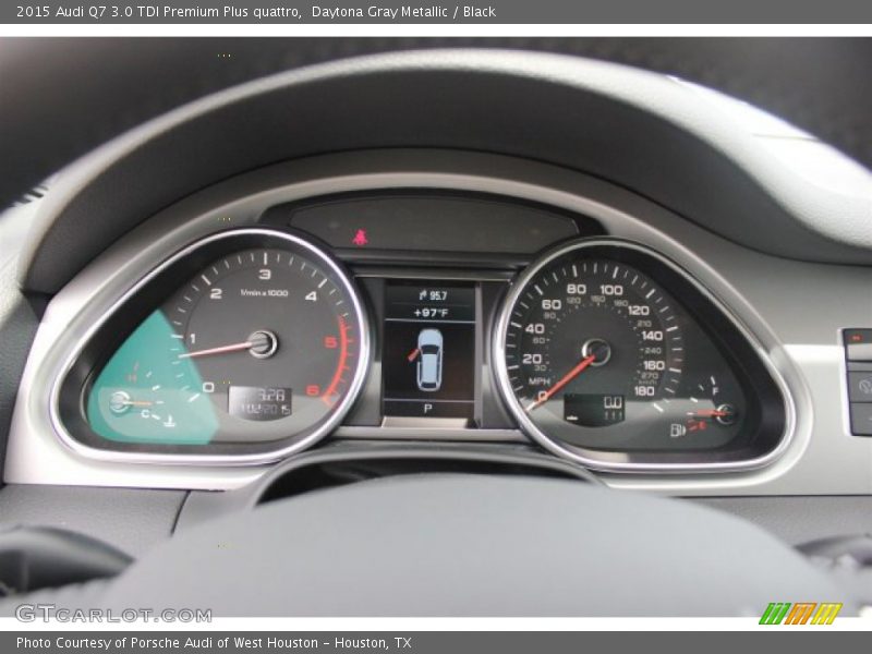 Daytona Gray Metallic / Black 2015 Audi Q7 3.0 TDI Premium Plus quattro